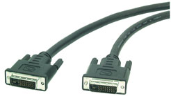 DVI Monitorkabel, Dual Link, DVI (24+1) , 1 Meter, doppelt geschirmt