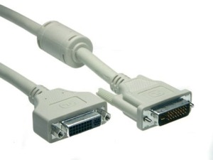 DVI Verlängerungskabel, Dual Link, DVI (24+1) Stecker-Buchse, Länge: 3 m