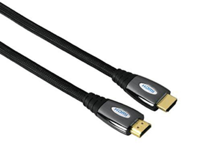 High End HDMI Anschlusskabel, 2x HDMI Stecker (19-pol.) dreifach geschirmt, vergoldete Kontakte, 3m