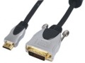 High End HDMI/DVI Anschlusskabel, dreifach geschirmt, Goldkontakte, 2m