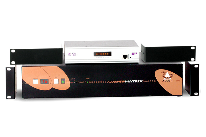 AdderView IP 16-Port ( KVM lokal und über IP )