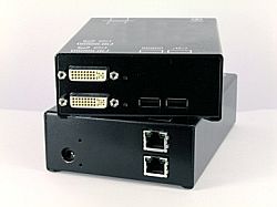 DVXi/ET USB CAT5 Dual-Head Extender - Sender und Empfänger