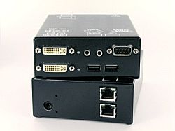 DVXi/ET USB CAT5 Dual-Head Extender mit Audio/seriell - Sender und Empfänger