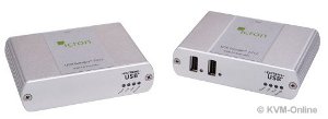 ICRON USB 2.0 Ranger 2212 - bis 100m über CATx-Kabel * mit 2 Port Hub in der remote Unit *