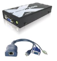 X200AS USB (Keyboard,Mouse),VGA und Audio-Empfänger + CATX-USBA Modul mit Skew
