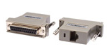 RJ-45(F) TO DB25(F) nulling serial adapter