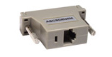 RJ-45(F) TO DB25(M) nulling serial adapter