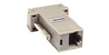 RJ-45(F) to DB9(F) nulling serial adapter