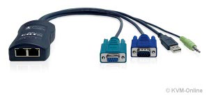 Computer-Anschluss-Modul VGA,USB,Audio - Dual Access ( 2 x RJ45 Ausgang )