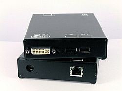 DVXi/ET DVI-I +USB (HID) via Cat5 Single-Head Extender - Sender und Empfänger