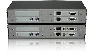 KVM-Extender via CATx - Dual VGA + PS/2 für max. 125m