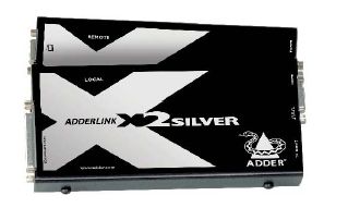 AdderLink X2-Silver KVM + RS232 Extender