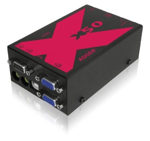 AdderLink X50-MS2 - Dual Head VGA, USB (2.0) / Stereo Audio - Extender bis 50m