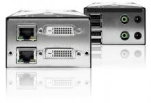 AdderLink X-DVI-PRO MS2 Extender, 2 x DVI-D, USB 2.0 und Audio bis 50m über Cat5/6/7 Kabel